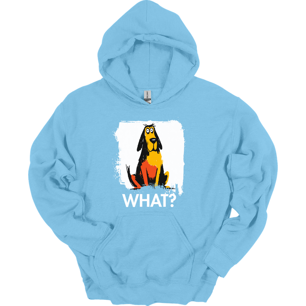 Bloodhound - What Dog Hoodie - Light Blue