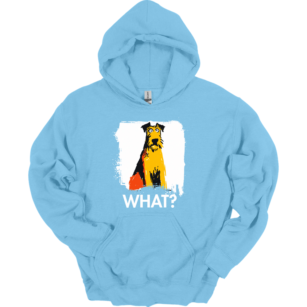 Irish Terrier - What Dog Hoodie - Light Blue