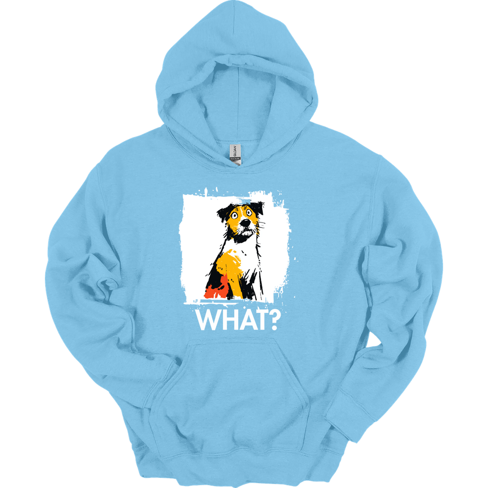 Jack Russell - What Dog Hoodie - Light Blue