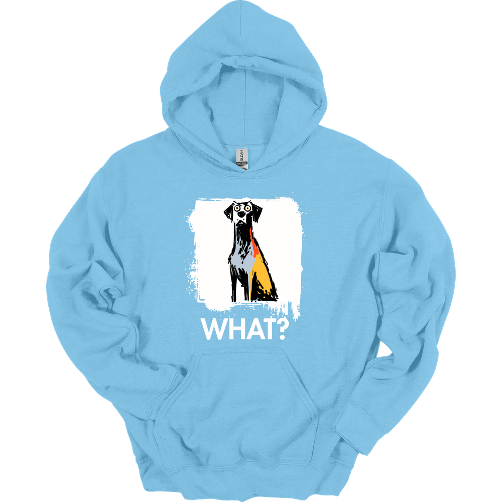 Weimaraner - What Dog Hoodie - Light Blue