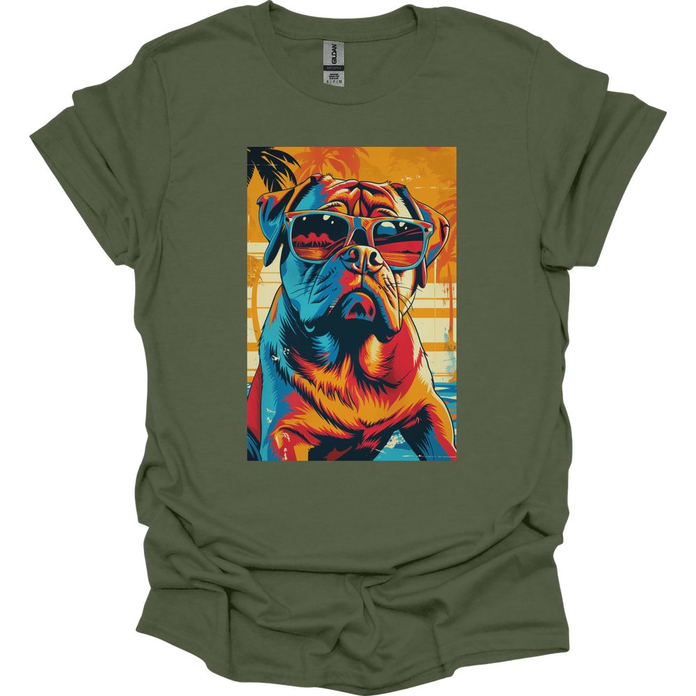Rottweiler - Summer Dog T-Shirt - Military Green