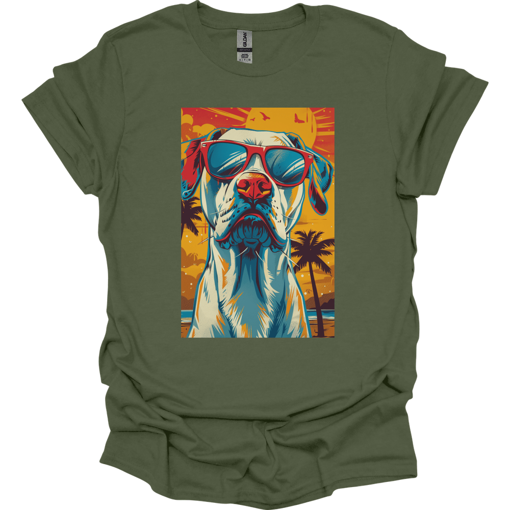 Great Dane - Summer Dog T-Shirt - Military Green