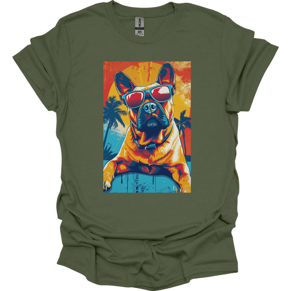 Beligian Malinois - Summer Dog T-Shirt - Military Green