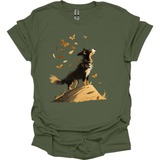 Australian Shepherd - Fall Dog T-Shirt