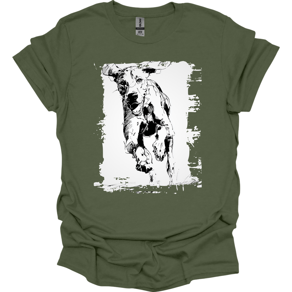 Bracco Italiano - Running Dog T-Shirt - Military Green