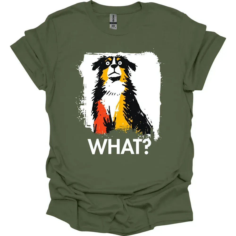 Bernese Mountain Dog - What Dog T-Shirt - Military Green