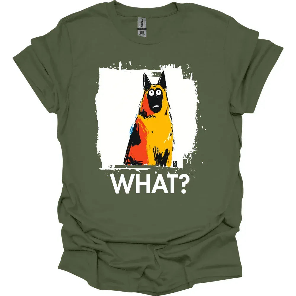 Belgian Malinois - What Dog T-Shirt - Military Green