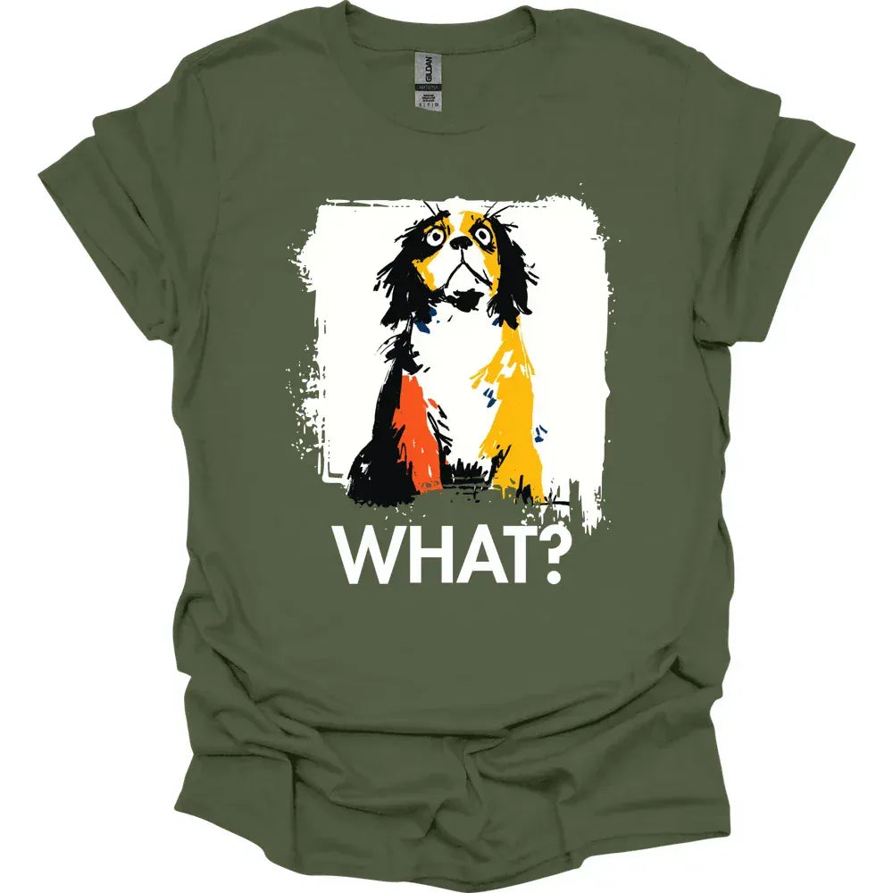 Cavalier King Charles Spaniel - What Dog T-Shirt - Military Green