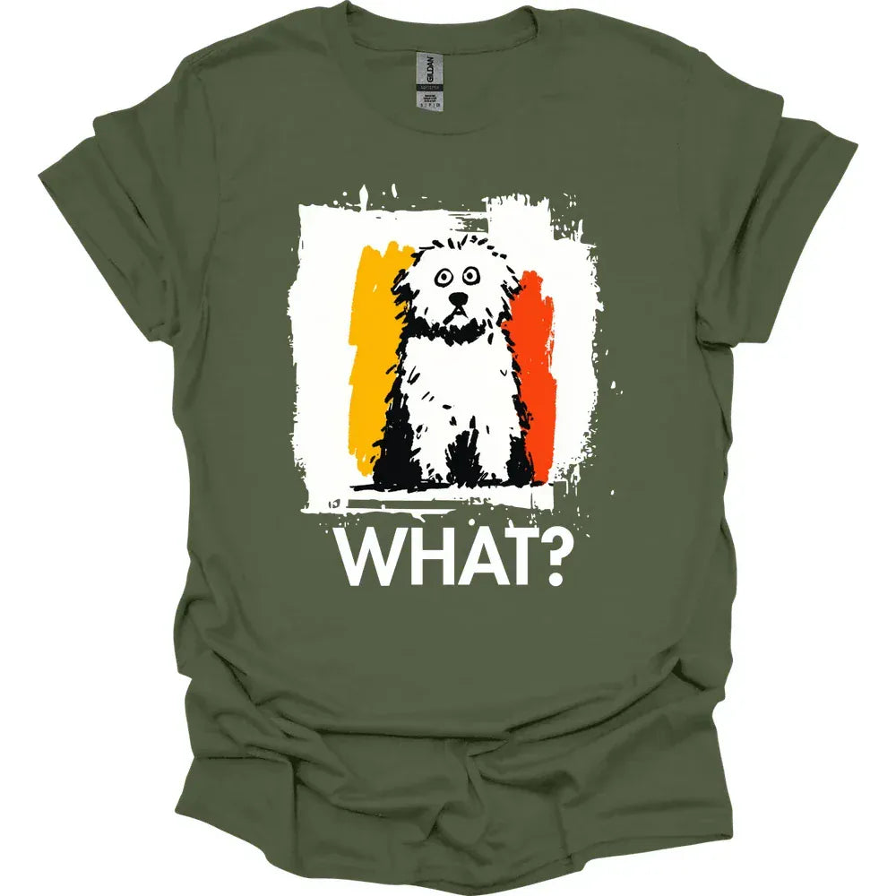 Bichon Frise - What Dog T-Shirt - Military Green
