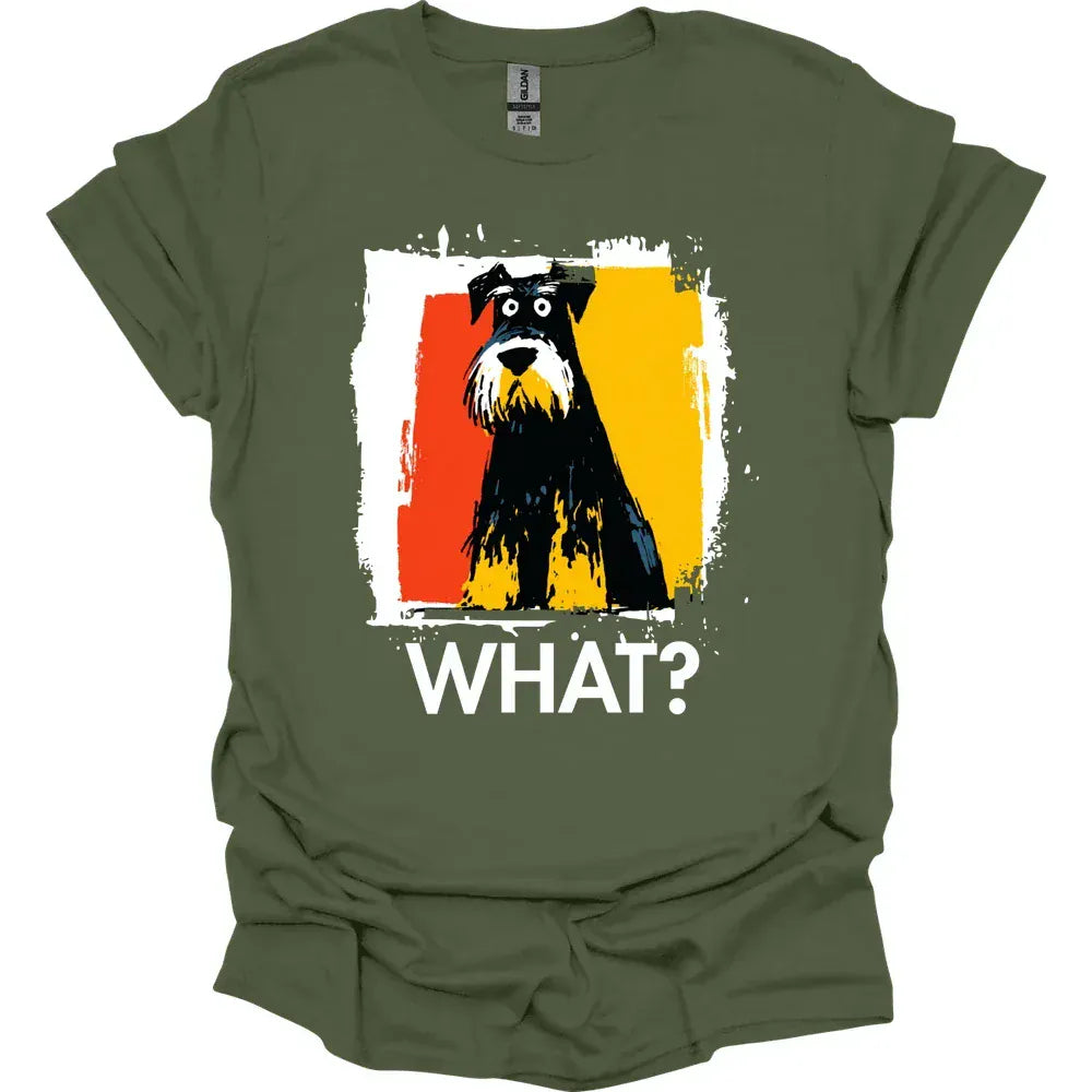 Giant Schnauzer - What Dog T-Shirt - Military Green