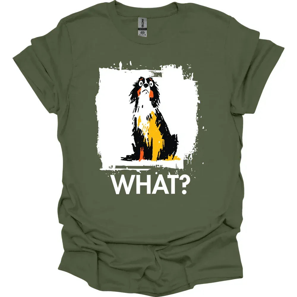 English Springer Spaniel - What Dog T-Shirt - Military Green