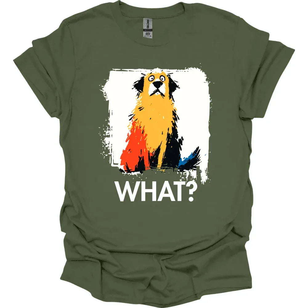 Golden Retriever - What Dog T-Shirt - Military Green