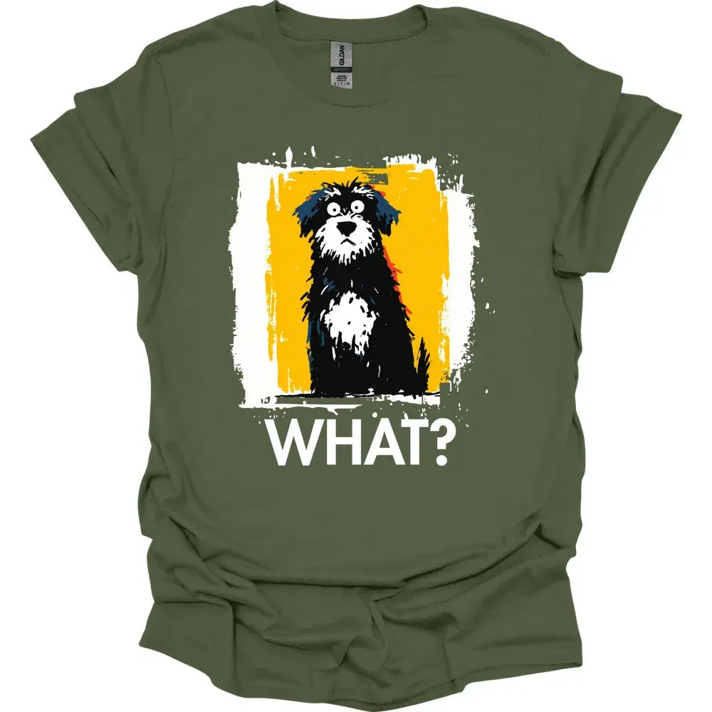 Portuguese Water Dog - What Dog T-Shirt - Military Green
