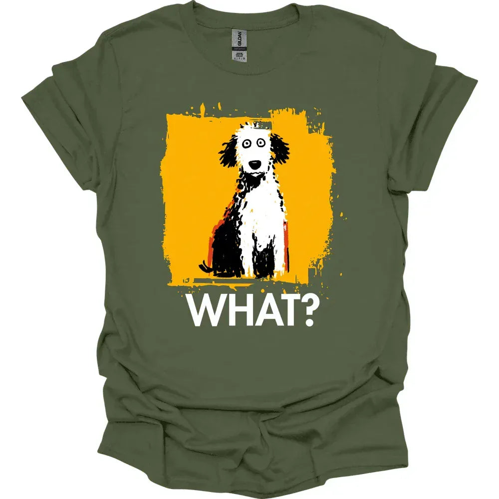 Poodle - What Dog T-Shirt - Military Green