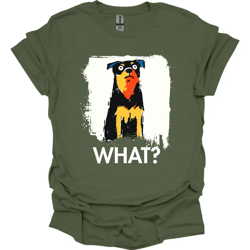 Rottweiler - What Dog T-Shirt - Military Green