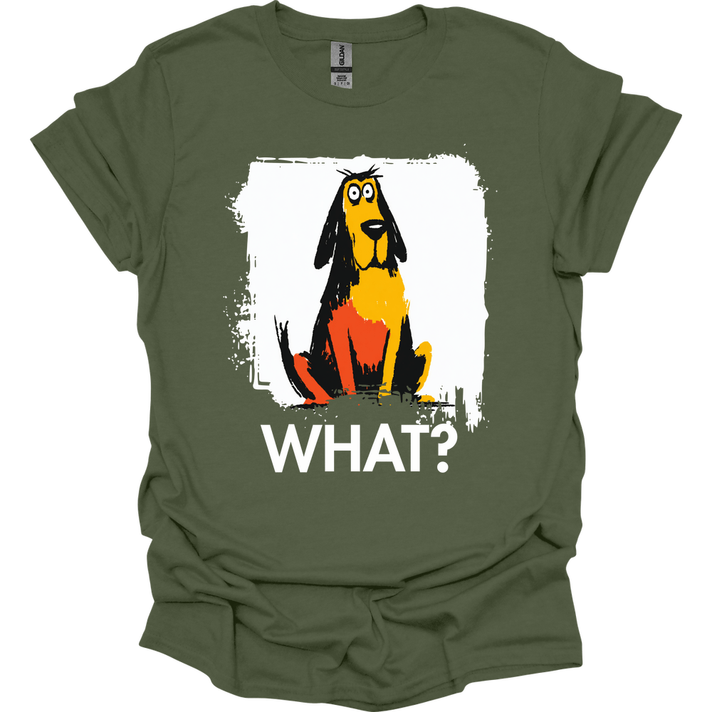 Bloodhound - What Dog T-Shirt - Military Green