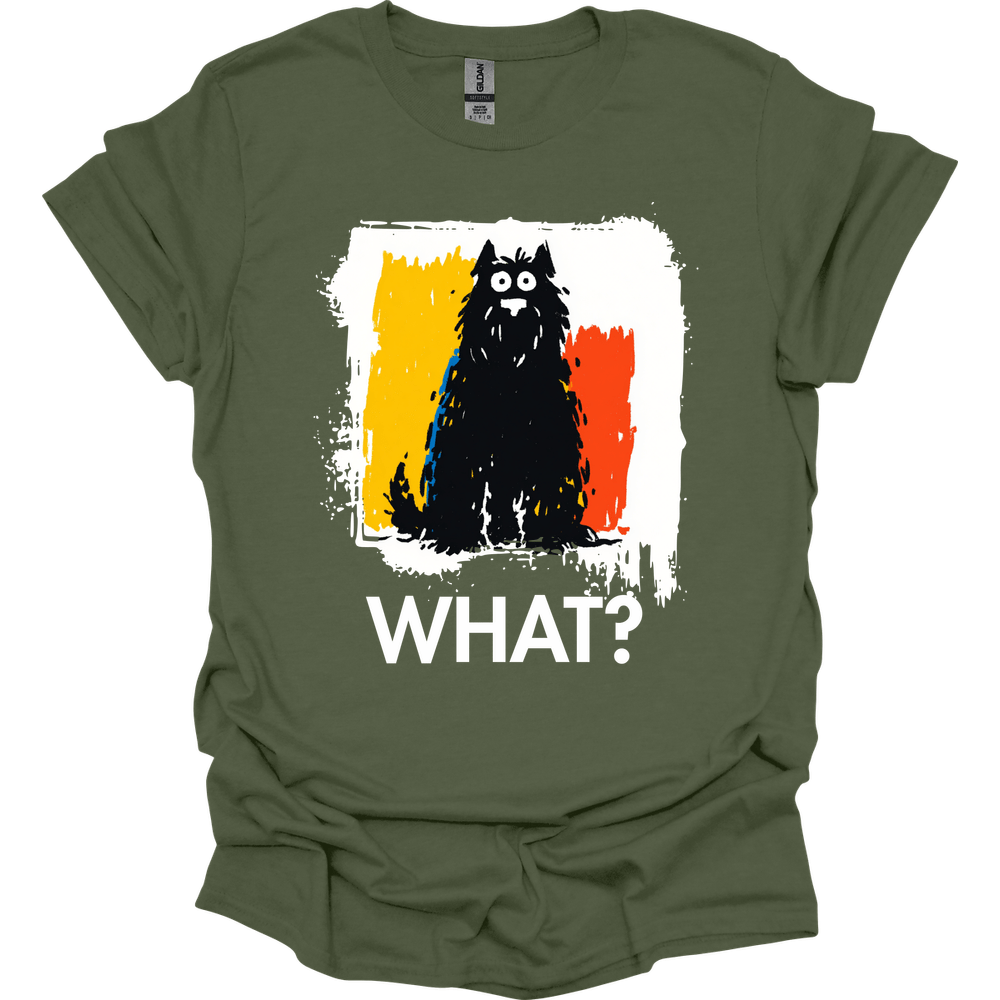 Bouvier Des Flanders - What Dog T-Shirt - Military Green