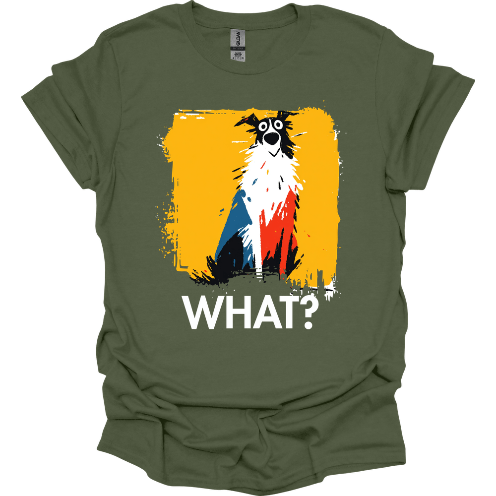 Borzoi - What Dog T-Shirt - Military Green