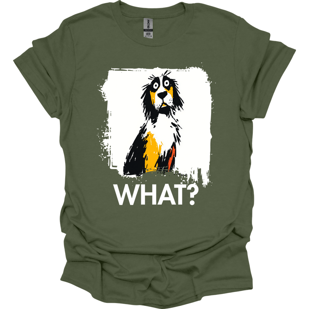 English Setter - What Dog T-Shirt - Military Green