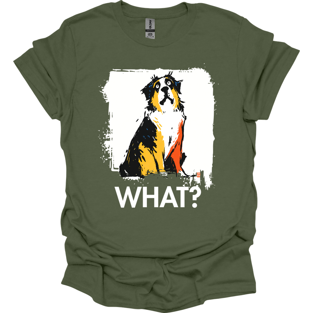 Saint Bernard - What Dog T-Shirt - Military Green