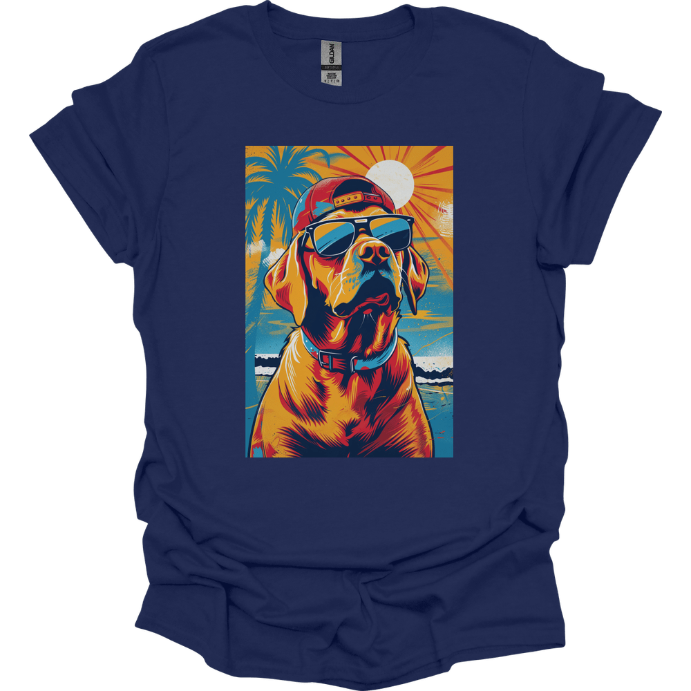 Vizsla - Summer Dog T-Shirt - Navy
