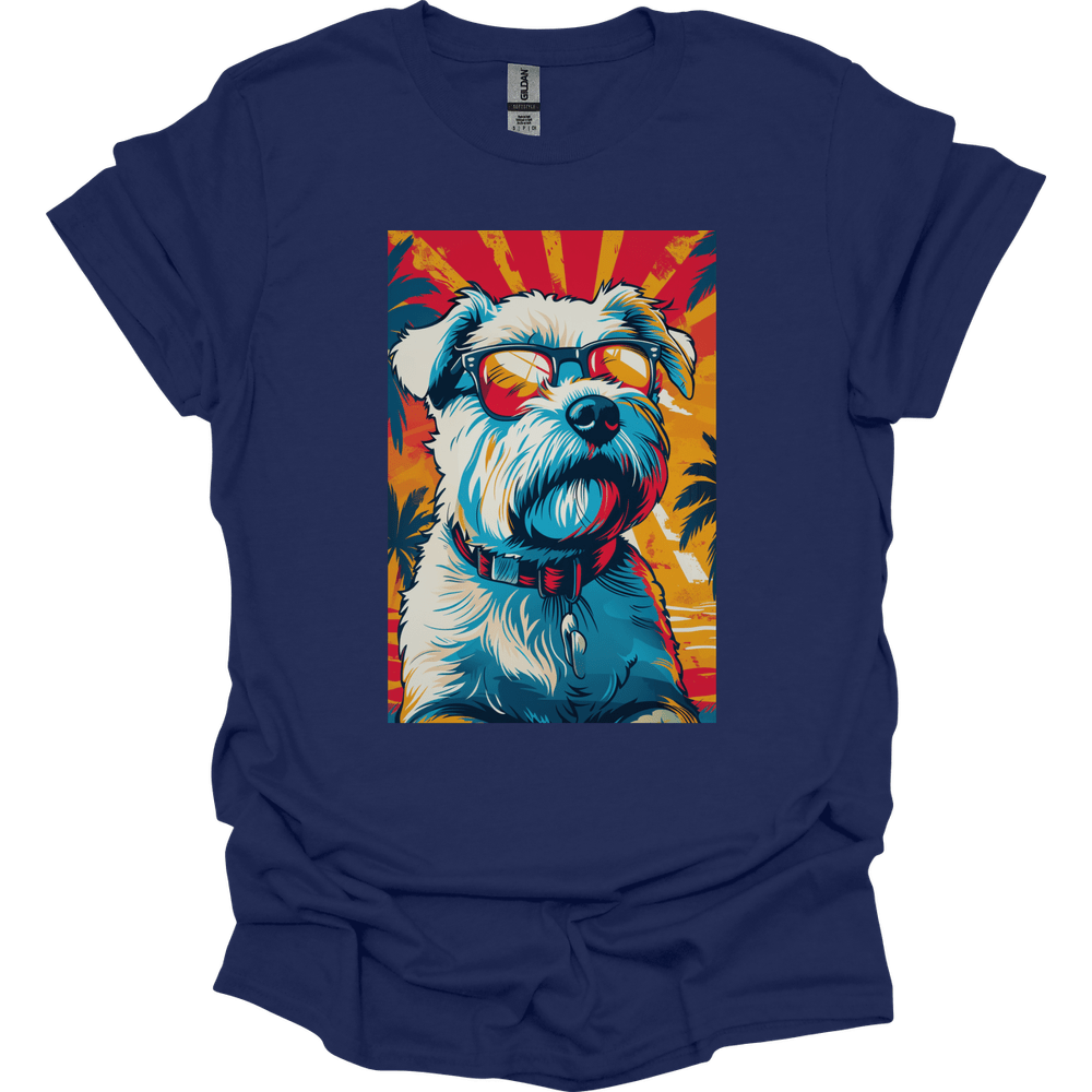 West Highland White Terrier - Summer Dog T-Shirt - Navy