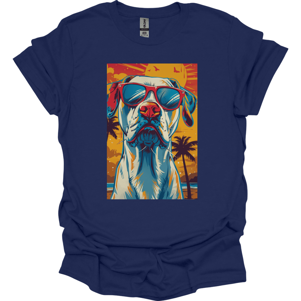 Great Dane - Summer Dog T-Shirt - Navy