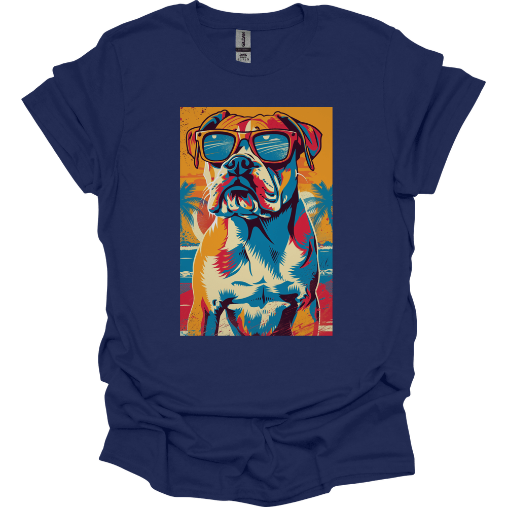 Mastiff - Summer Dog T-Shirt - Navy