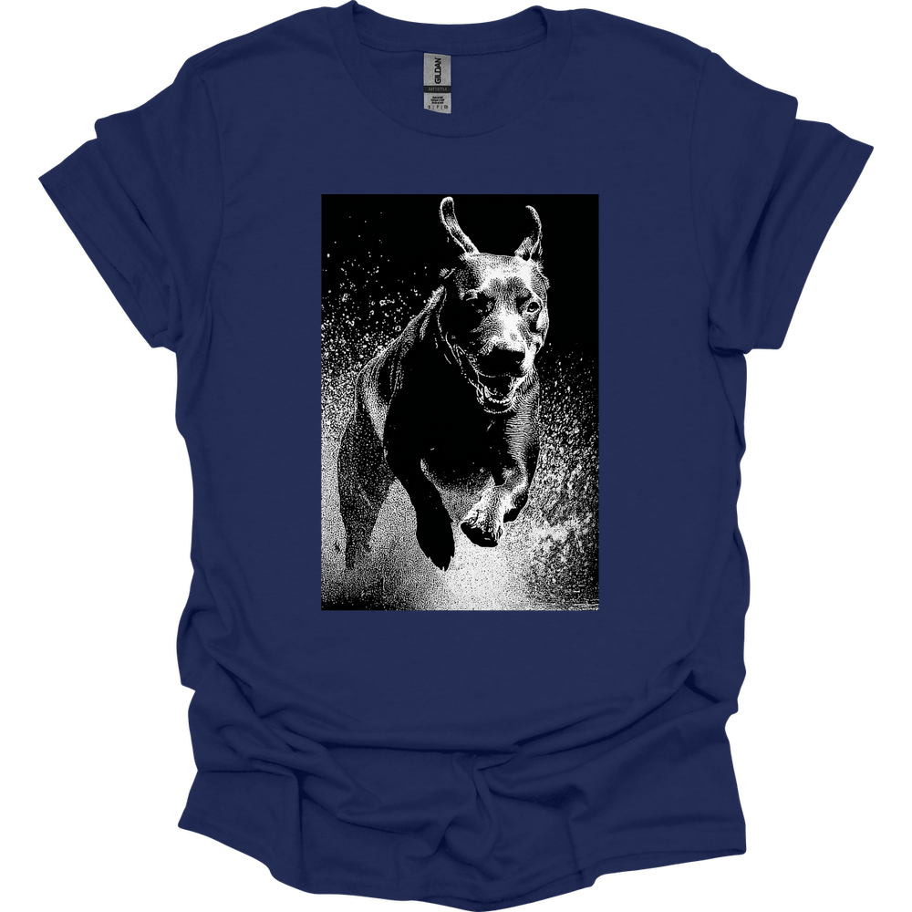 Rottweiler - Puddle Dog T-Shirt - Navy