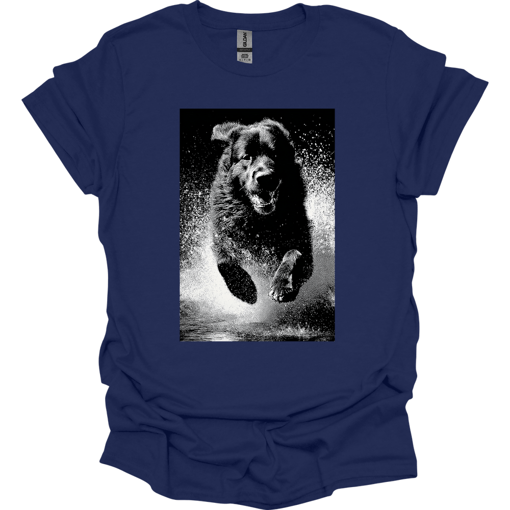 Newfoundland - Puddle Dog T-Shirt - Navy