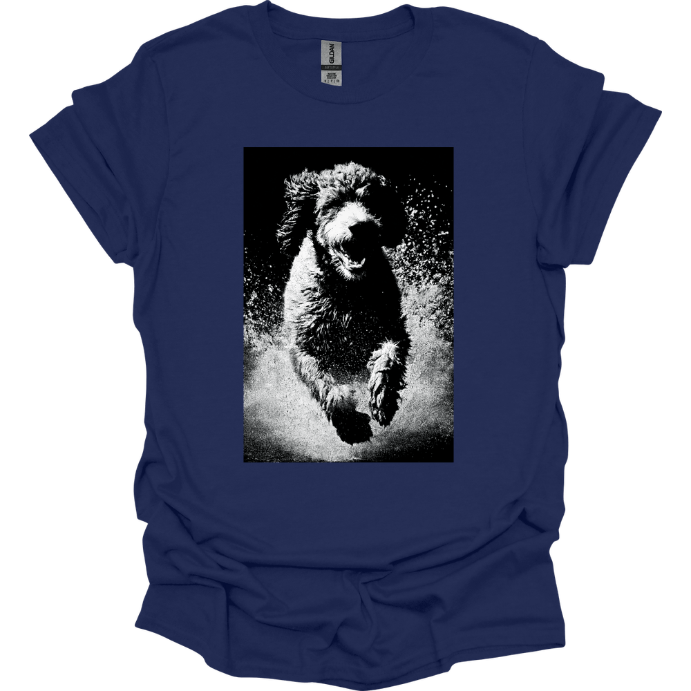 Portuguese Water Dog - Puddle Dog T-Shirt - Navy
