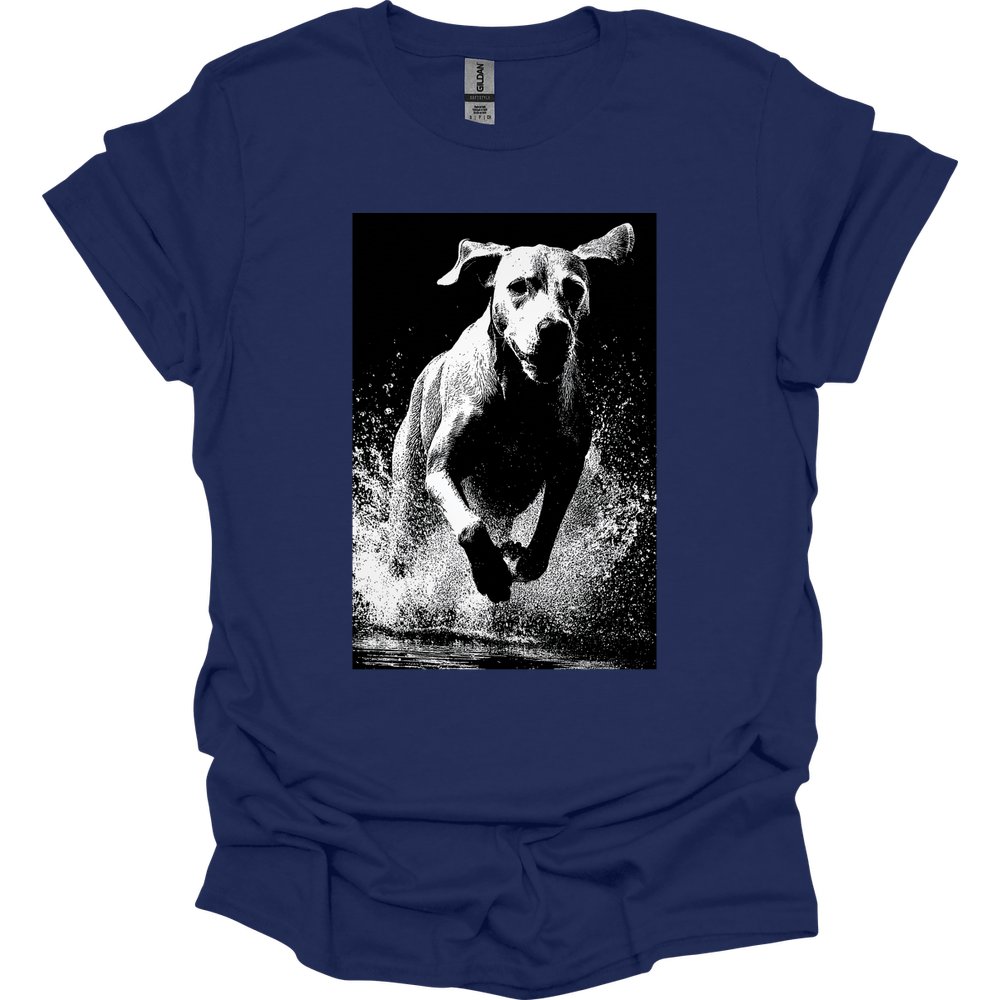 Bracco Italiano - Puddle Dog T-Shirt - Navy