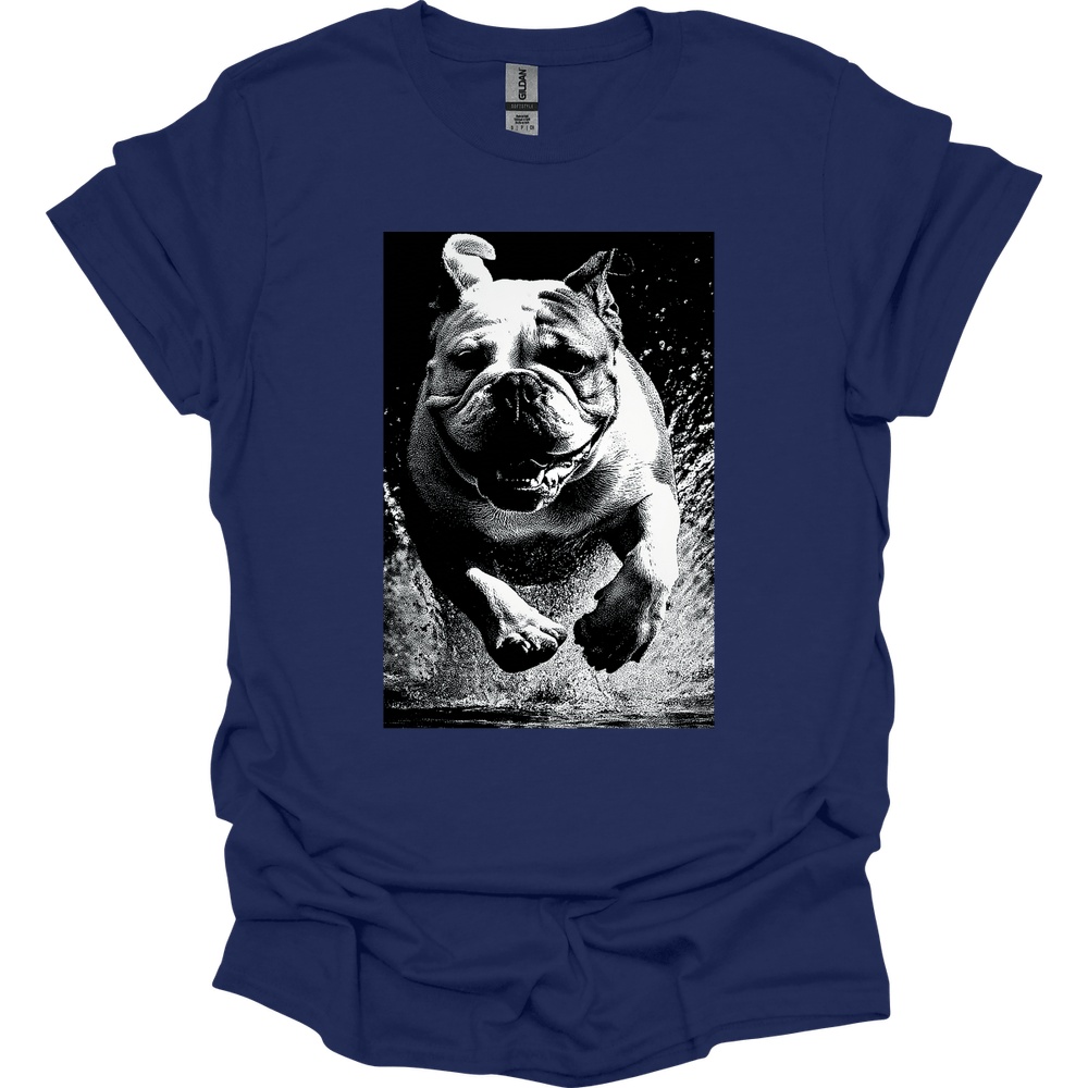 Bulldog - Puddle Dog T-Shirt - Navy