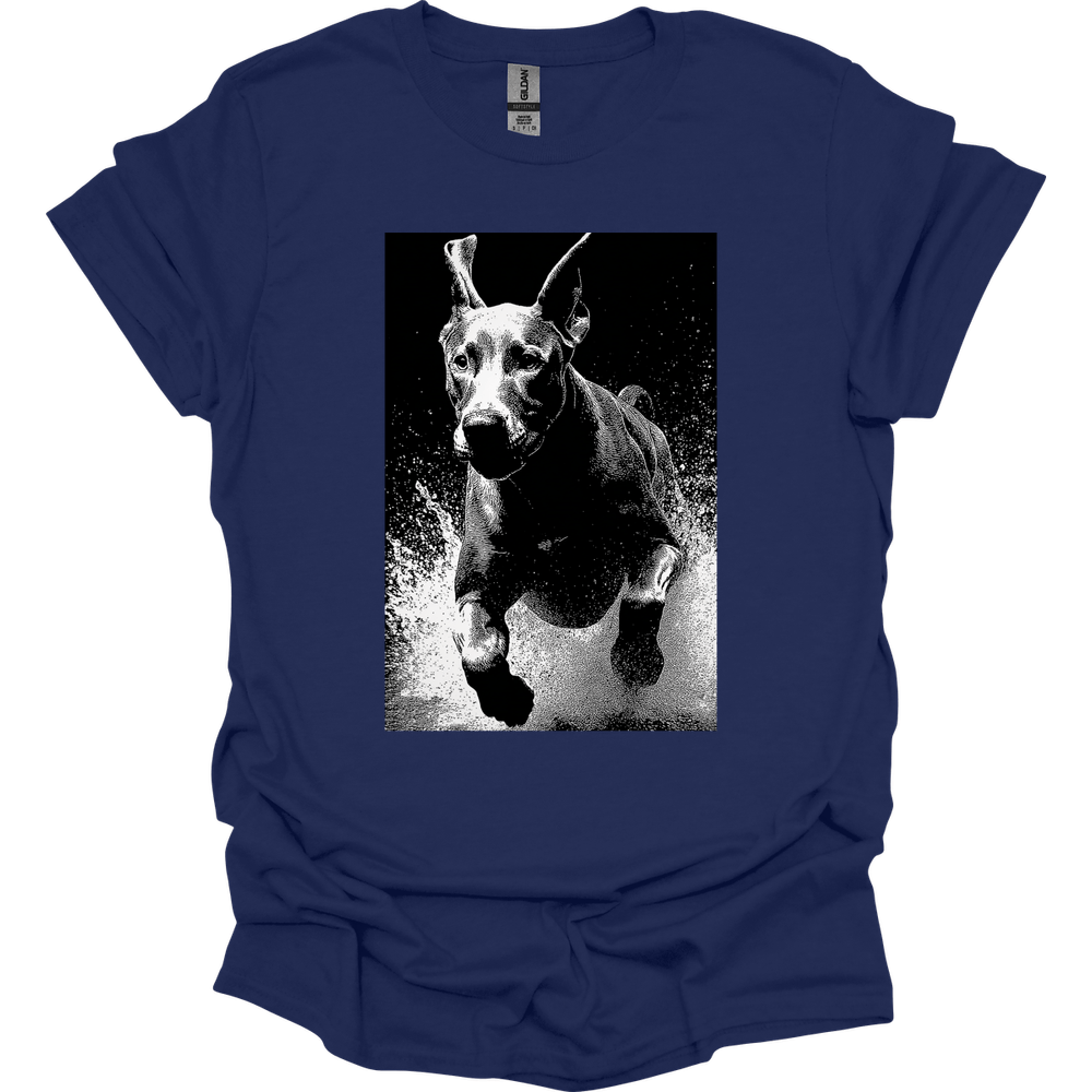 Great Dane - Puddle Dog T-Shirt - Navy