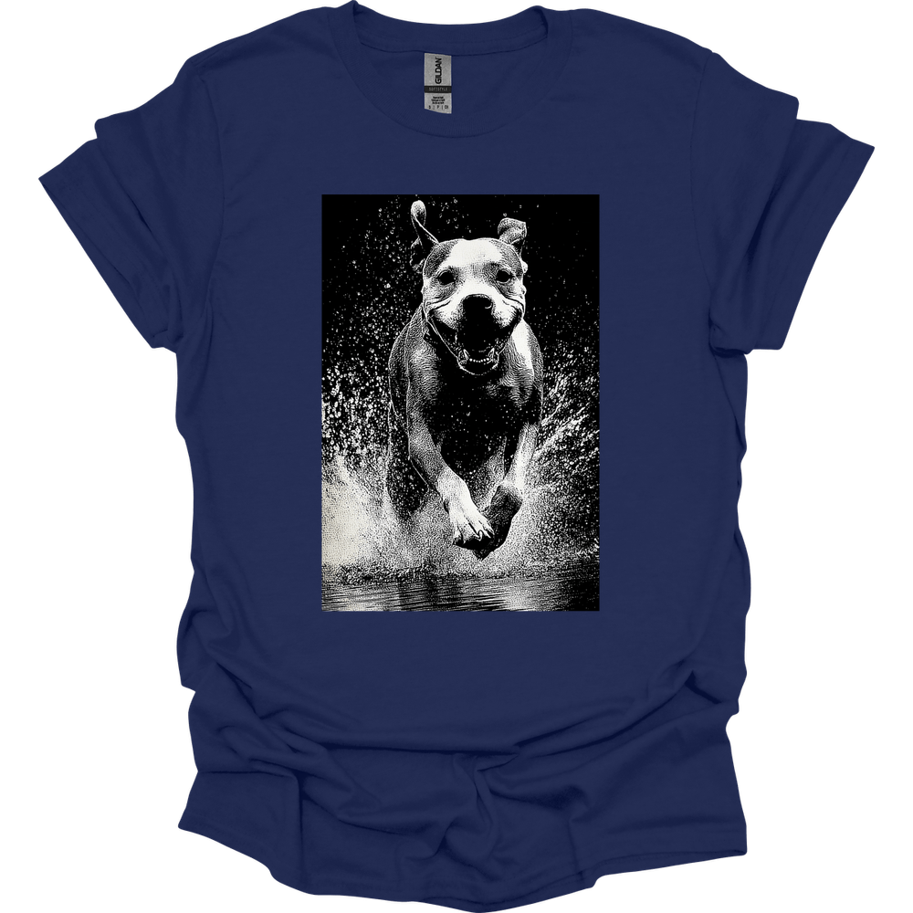 Boxer - Puddle Dog T-Shirt - Navy