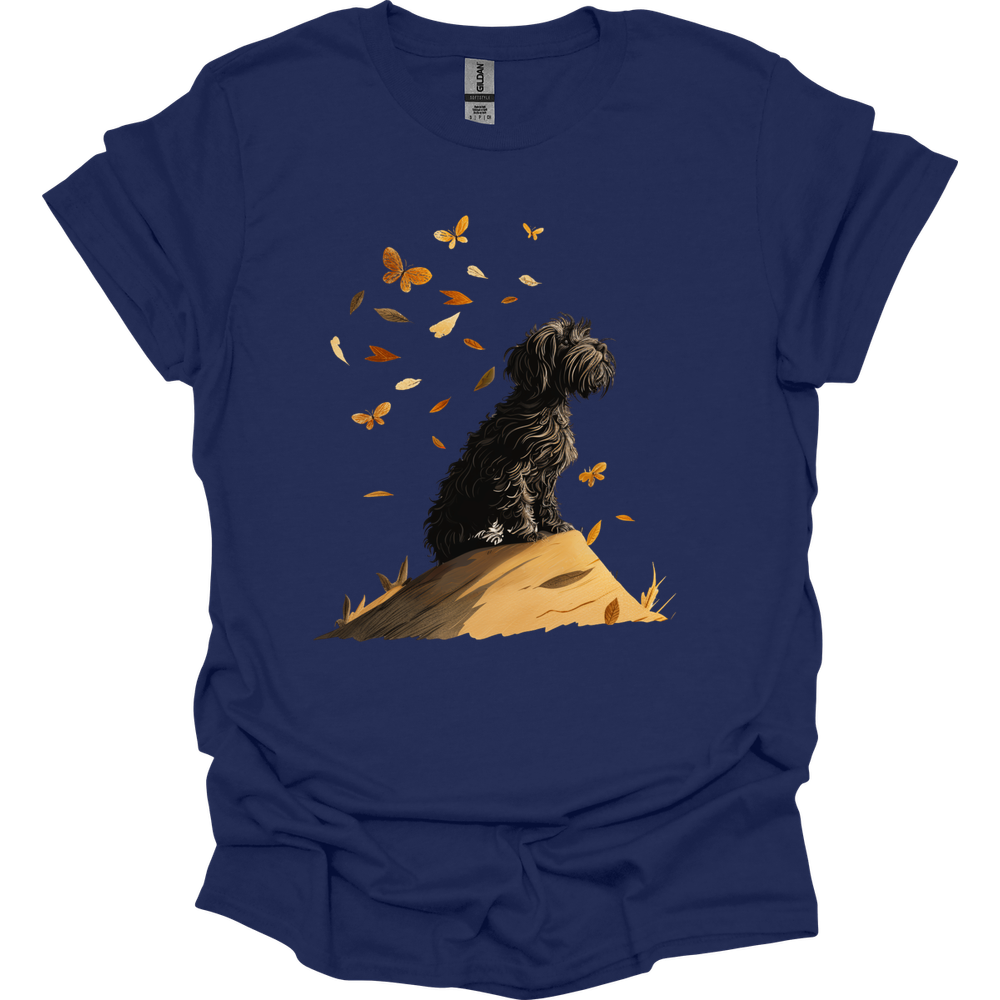 Portuguese Water Dog - Fall Dog T-Shirt - Navy