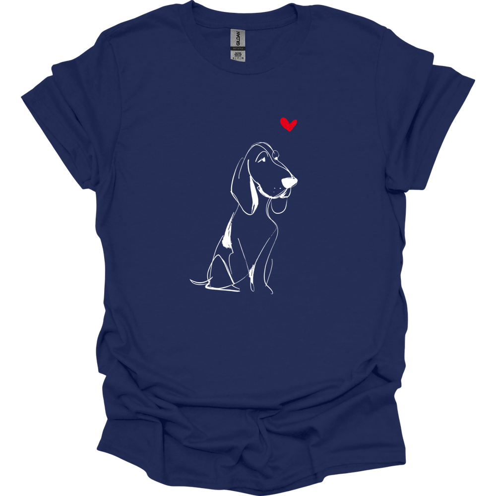 Bracco Italiano - Sketch Dog T-Shirt - Navy
