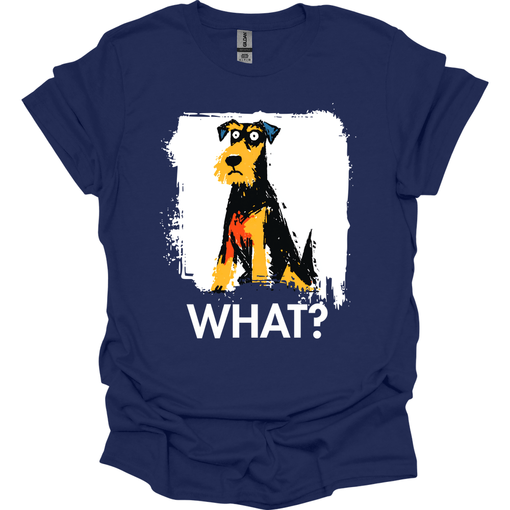 Airedale - What Dog T-Shirt - Navy