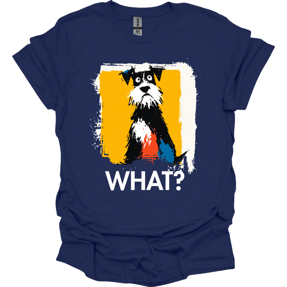 Miniature Schnauzer - What Dog T-Shirt - Navy