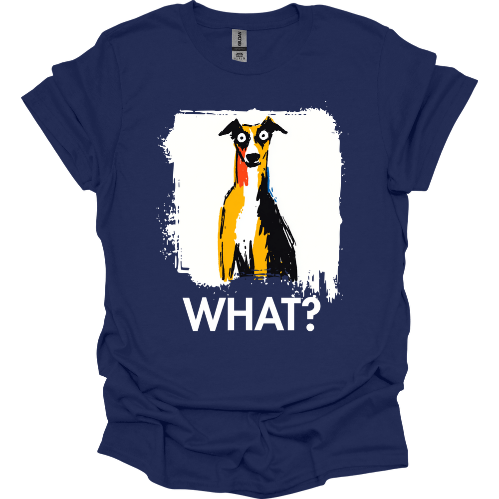 Whippet - What Dog T-Shirt - Navy
