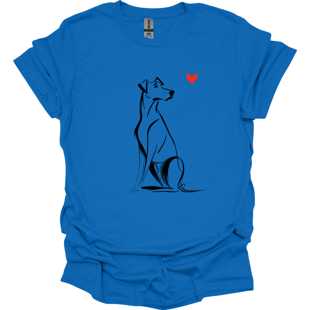 Rhodesian Ridgeback - Sketch Dog T-Shirt - Royal