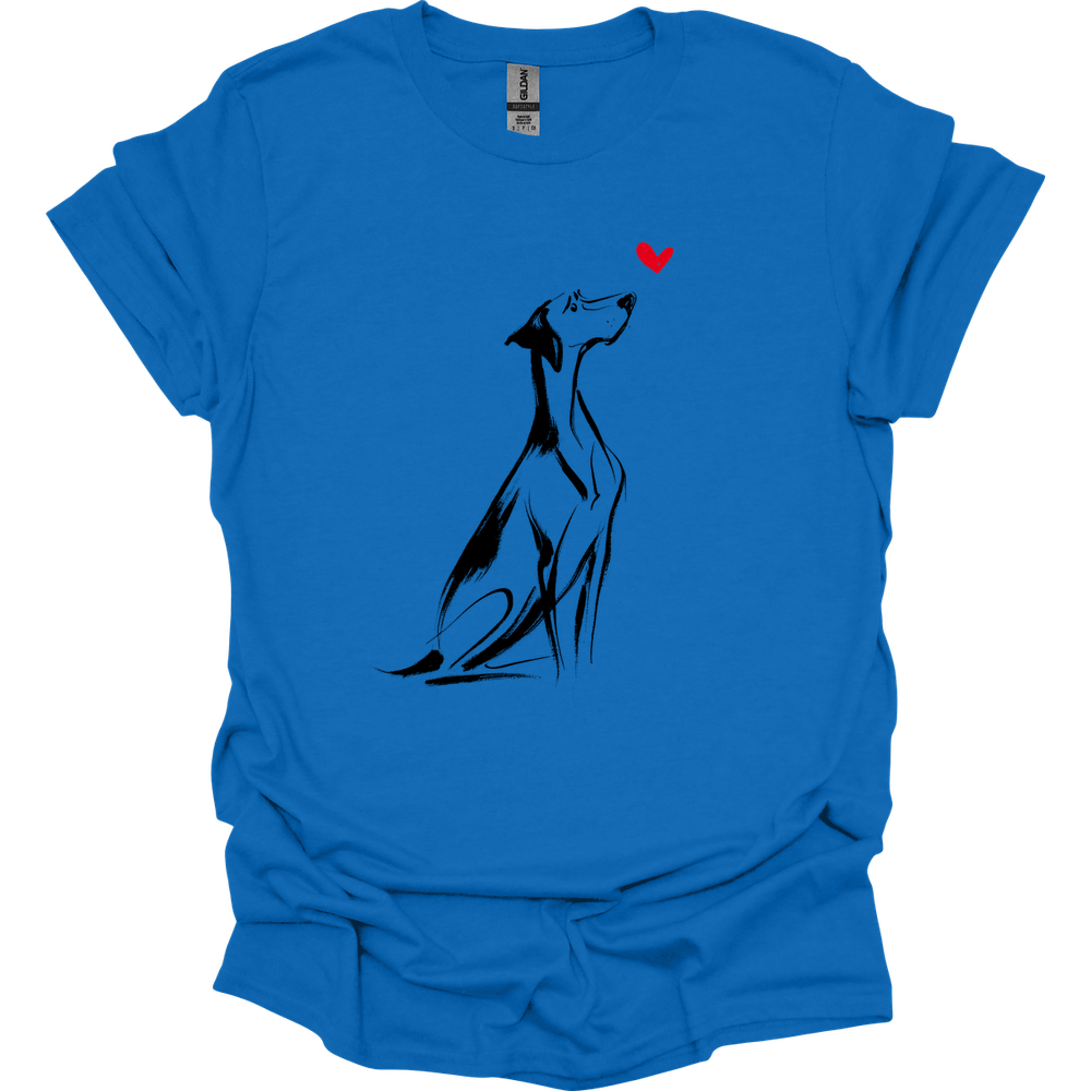 German Shorthaired Pointer - Sketch Dog T-Shirt - Royal