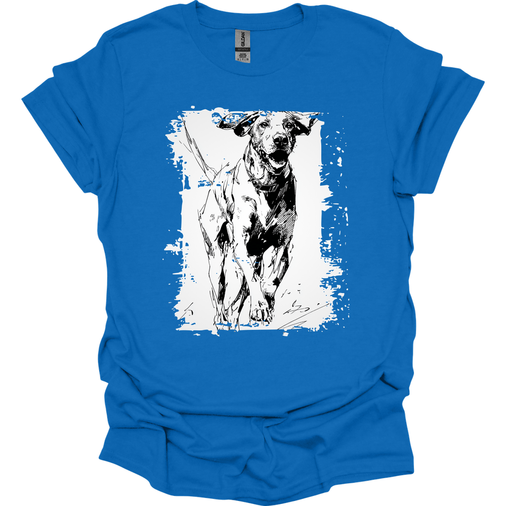 German Shorthaired Pointer - Running Dog T-Shirt - Royal