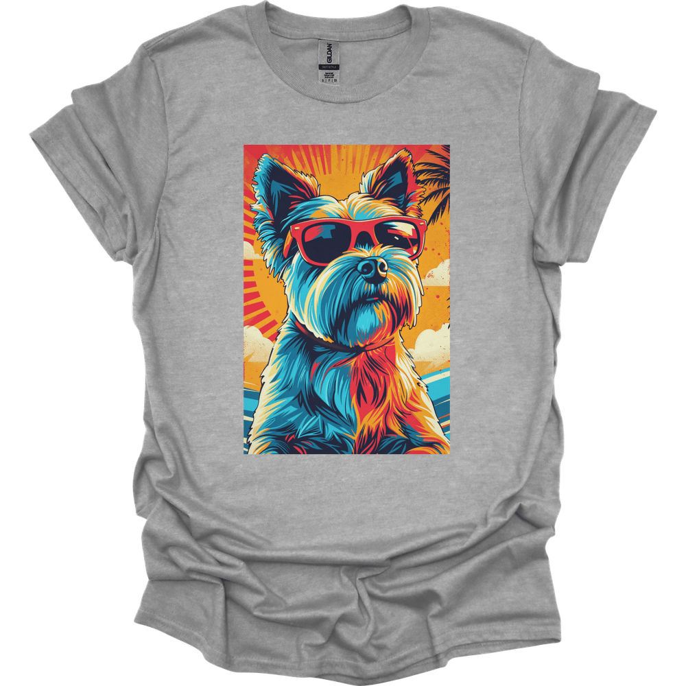 Yorkshire Terrier - Summer Dog T-Shirt - Sport Grey
