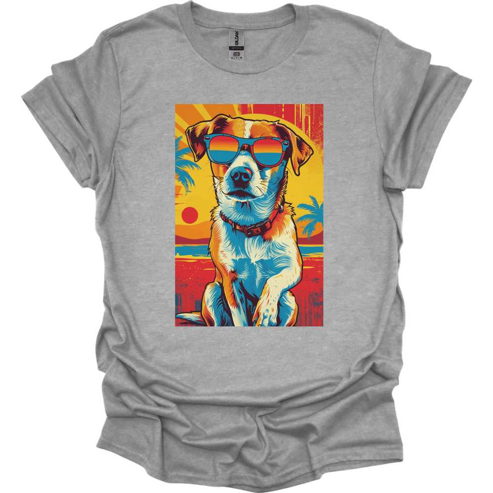 Paddledale Terrier - Summer Dog T-Shirt - Sport Grey