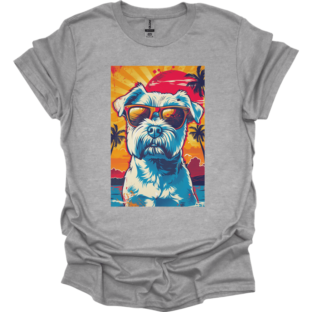 Miniature Schnauzer - Summer Dog T-Shirt - Sport Grey