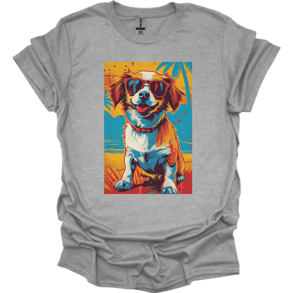 Papillon - Summer Dog T-Shirt - Sport Grey