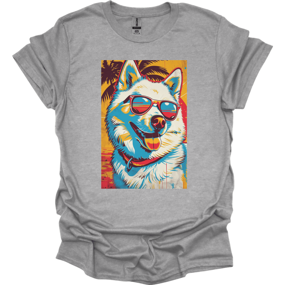 Samoyed - Summer Dog T-Shirt - Sport Grey