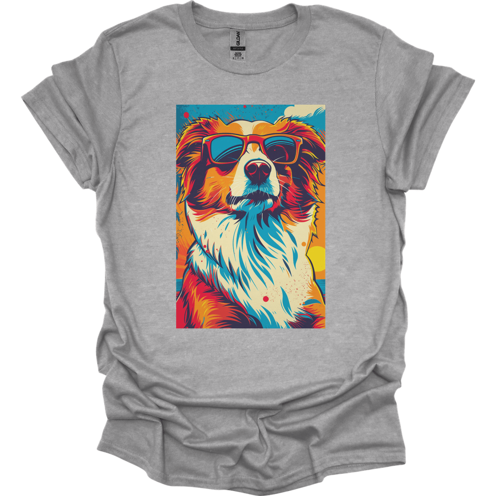 Shetland Sheepdog - Summer Dog T-Shirt - Sport Grey