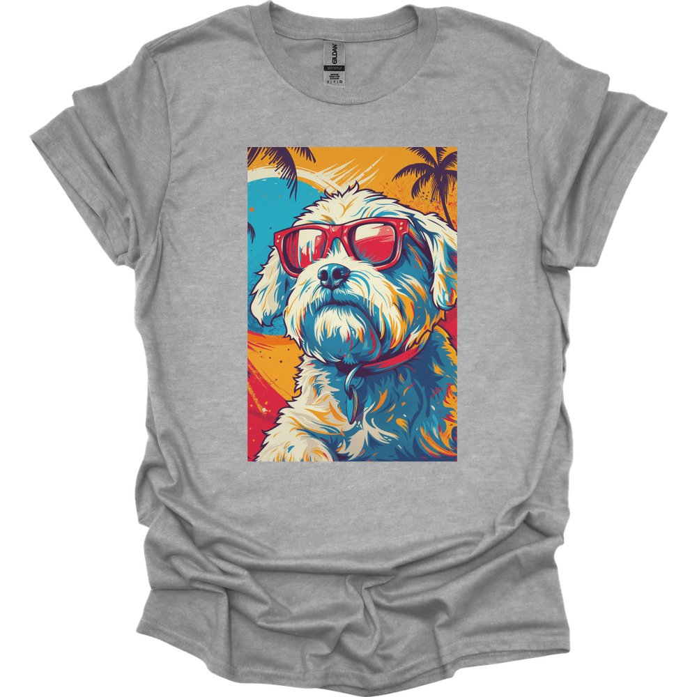 Bichon Frise - Summer Dog T-Shirt - Sport Grey